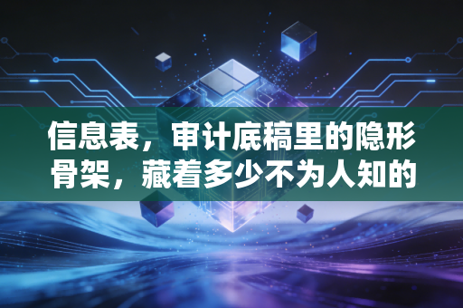 信息表,审计底稿里的隐形骨架,藏着多少不为人知的秘密?