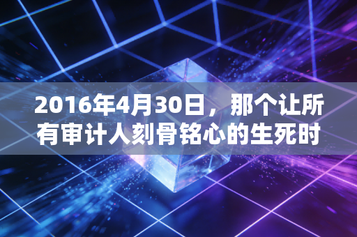 2016年4月30日,那个让所有审计人刻骨铭心的生死时速与职业救赎