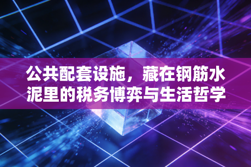 公共配套设施,藏在钢筋水泥里的税务博弈与生活哲学