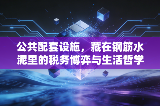 公共配套设施,藏在钢筋水泥里的税务博弈与生活哲学