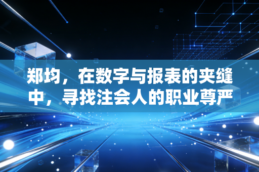 郑均，在数字与报表的夹缝中，寻找注会人的职业尊严