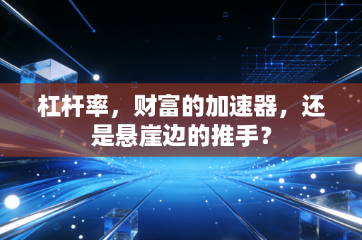 杠杆率，财富的加速器，还是悬崖边的推手？