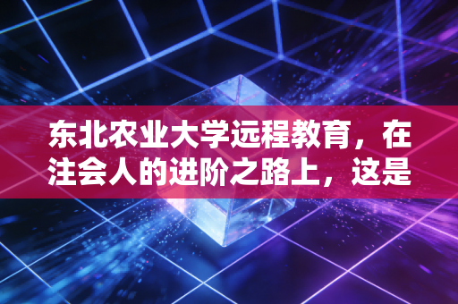 东北农业大学远程教育,在注会人的进阶之路上,这是一次性价比极高的突围吗?