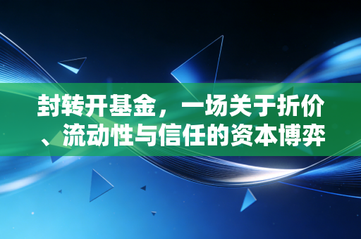 封转开基金,一场关于折价、流动性与信任的资本博弈