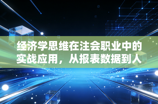 经济学思维在注会职业中的实战应用,从报表数据到人生决策