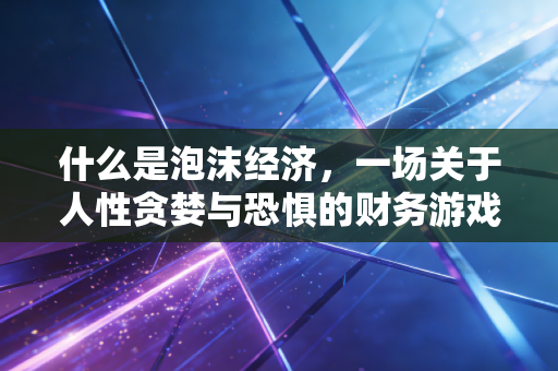 什么是泡沫经济，一场关于人性贪婪与恐惧的财务游戏