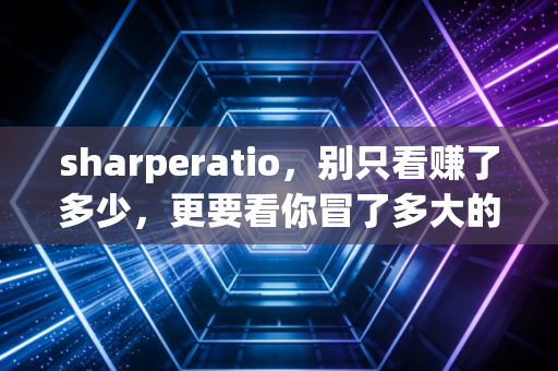 sharperatio,别只看赚了多少,更要看你冒了多大的险——一个CPA眼中的投资性价比