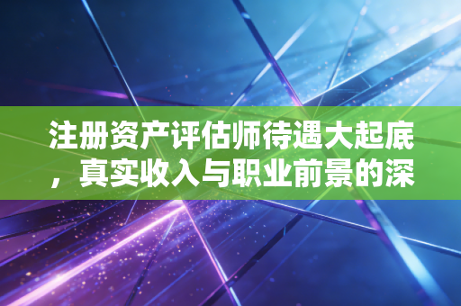 注册资产评估师待遇大起底，真实收入与职业前景的深度剖析