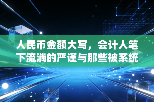人民币金额大写,会计人笔下流淌的严谨与那些被系统遗忘的温情