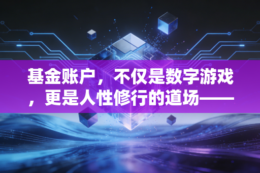 基金账户，不仅是数字游戏，更是人性修行的道场——一个CPA眼里的长期主义