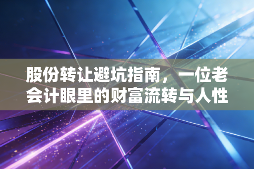 股份转让避坑指南,一位老会计眼里的财富流转与人性博弈