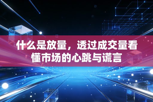 什么是放量,透过成交量看懂市场的心跳与谎言
