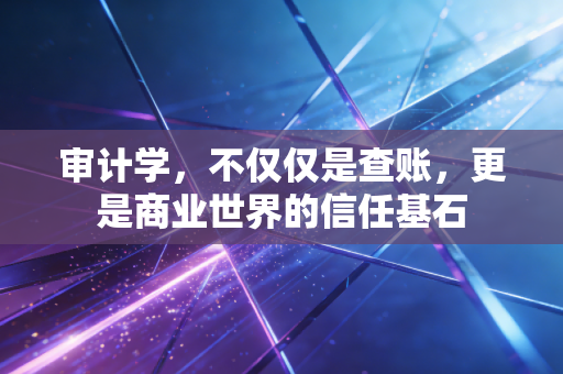 审计学,不仅仅是查账,更是商业世界的信任基石