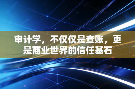 审计学,不仅仅是查账,更是商业世界的信任基石
