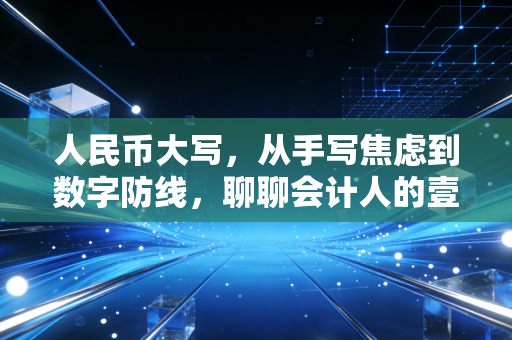人民币大写,从手写焦虑到数字防线,聊聊会计人的壹贰叁情结