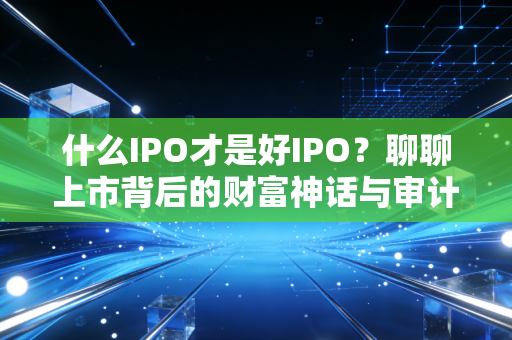 什么IPO才是好IPO?聊聊上市背后的财富神话与审计血泪史