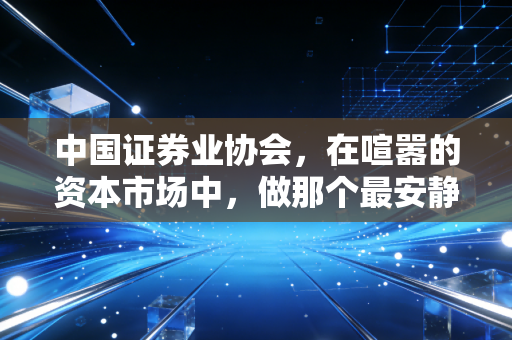 中国证券业协会,在喧嚣的资本市场中,做那个最安静的守夜人