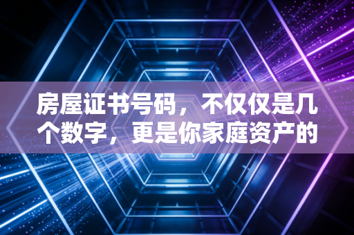 房屋证书号码,不仅仅是几个数字,更是你家庭资产的审计底稿