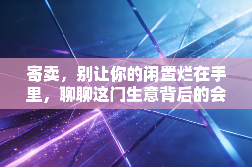 寄卖,别让你的闲置烂在手里,聊聊这门生意背后的会计账与生活经