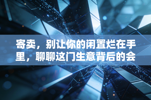 寄卖，别让你的闲置烂在手里，聊聊这门生意背后的会计账与生活经