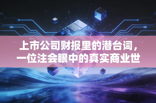 上市公司财报里的潜台词，一位注会眼中的真实商业世界