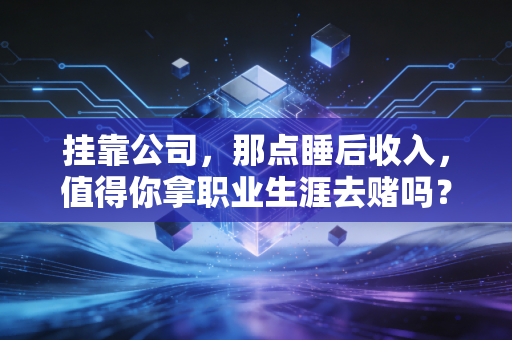 挂靠公司,那点睡后收入,值得你拿职业生涯去赌吗?