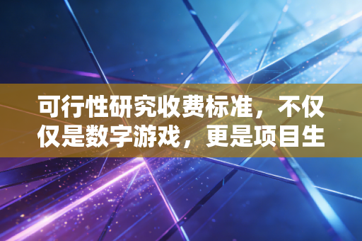 可行性研究收费标准，不仅仅是数字游戏，更是项目生死的投名状