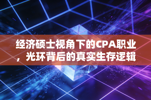 经济硕士视角下的CPA职业,光环背后的真实生存逻辑与破局之道