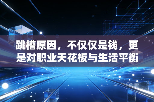 跳槽原因，不仅仅是钱，更是对职业天花板与生活平衡的深层焦虑