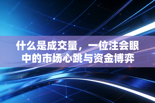 什么是成交量,一位注会眼中的市场心跳与资金博弈