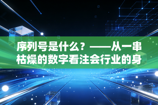 序列号是什么?——从一串枯燥的数字看注会行业的身份证与紧箍咒
