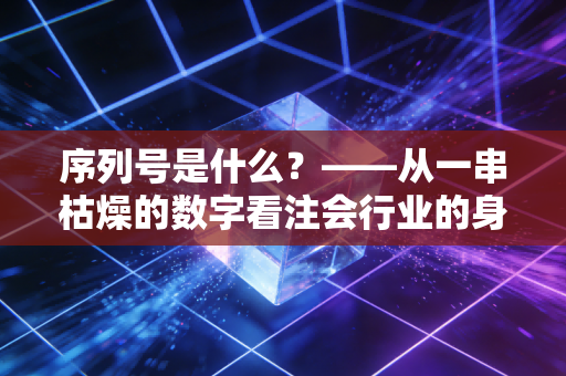 序列号是什么？——从一串枯燥的数字看注会行业的身份证与紧箍咒