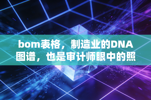 bom表格，制造业的DNA图谱，也是审计师眼中的照妖镜