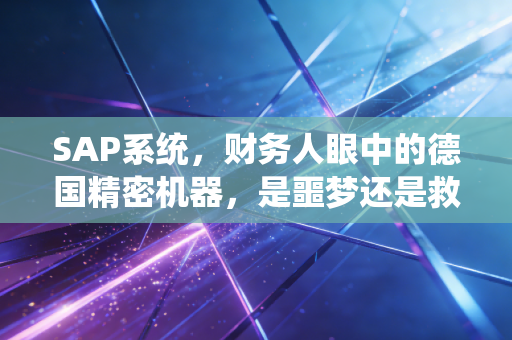 SAP系统，财务人眼中的德国精密机器，是噩梦还是救赎？