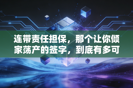 连带责任担保，那个让你倾家荡产的签字，到底有多可怕？