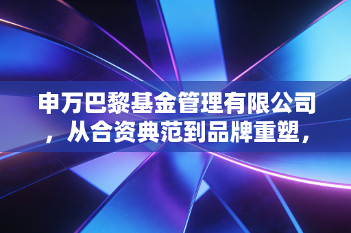 申万巴黎基金管理有限公司,从合资典范到品牌重塑,一位注会眼中的基金业变迁与投资启示