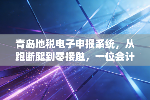 青岛地税电子申报系统，从跑断腿到零接触，一位会计老兵的数字化独白