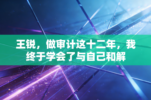 王锐,做审计这十二年,我终于学会了与自己和解
