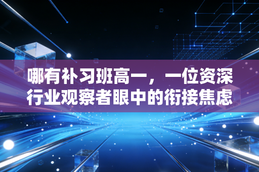 哪有补习班高一,一位资深行业观察者眼中的衔接焦虑与破局