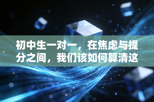 初中生一对一,在焦虑与提分之间,我们该如何算清这笔账?
