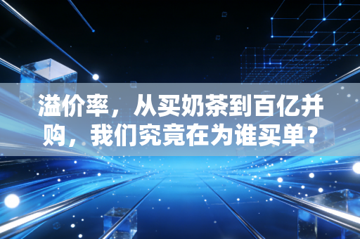 溢价率，从买奶茶到百亿并购，我们究竟在为谁买单？