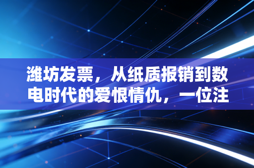 详细阅读:潍坊发票,从纸质报销到数电时代的爱恨情仇,一位注会眼中的财务变革与生活百态 潍坊发票,从纸质报销到数电时代的爱恨情仇,一位注会眼中的财务变革与生活百态