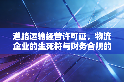 道路运输经营许可证,物流企业的生死符与财务合规的隐形护盾