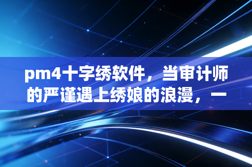 pm4十字绣软件,当审计师的严谨遇上绣娘的浪漫,一场关于精准与效率的跨界对话