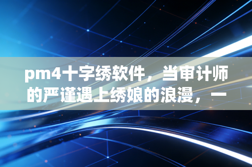 pm4十字绣软件，当审计师的严谨遇上绣娘的浪漫，一场关于精准与效率的跨界对话