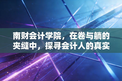 南财会计学院,在卷与躺的夹缝中,探寻会计人的真实出路
