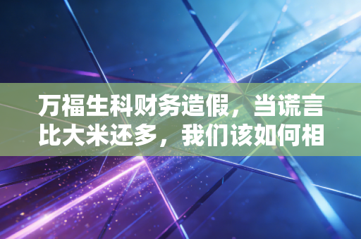 万福生科财务造假，当谎言比大米还多，我们该如何相信那一纸报表？