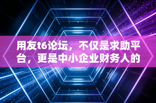用友t6论坛，不仅是求助平台，更是中小企业财务人的精神角落与实战战场