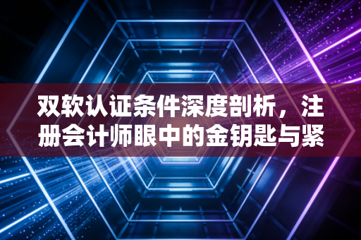 双软认证条件深度剖析，注册会计师眼中的金钥匙与紧箍咒