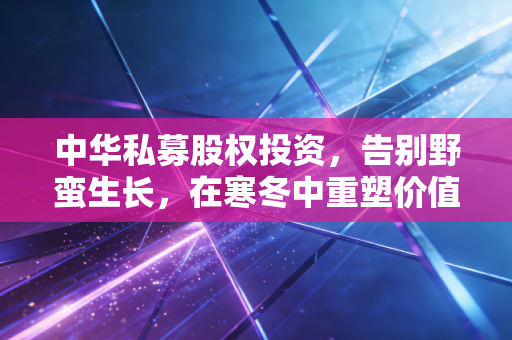 中华私募股权投资，告别野蛮生长，在寒冬中重塑价值信仰